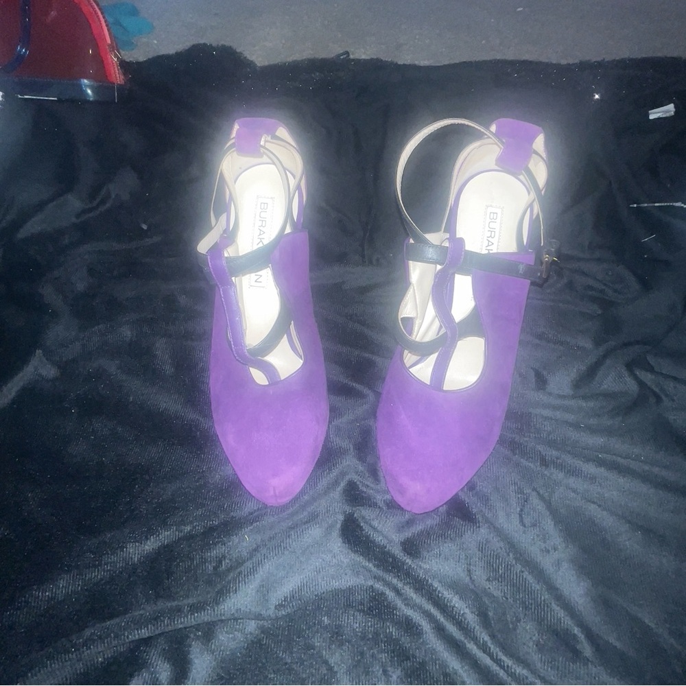 Burak Uyan Elegant Purple Women's Heels
